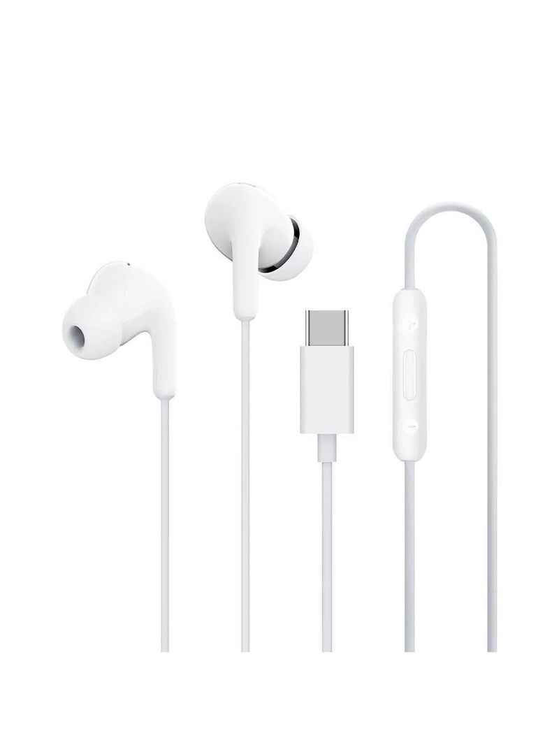 Fone De Ouvido Com Fio Usb Tipo-C Xiaomi Branco