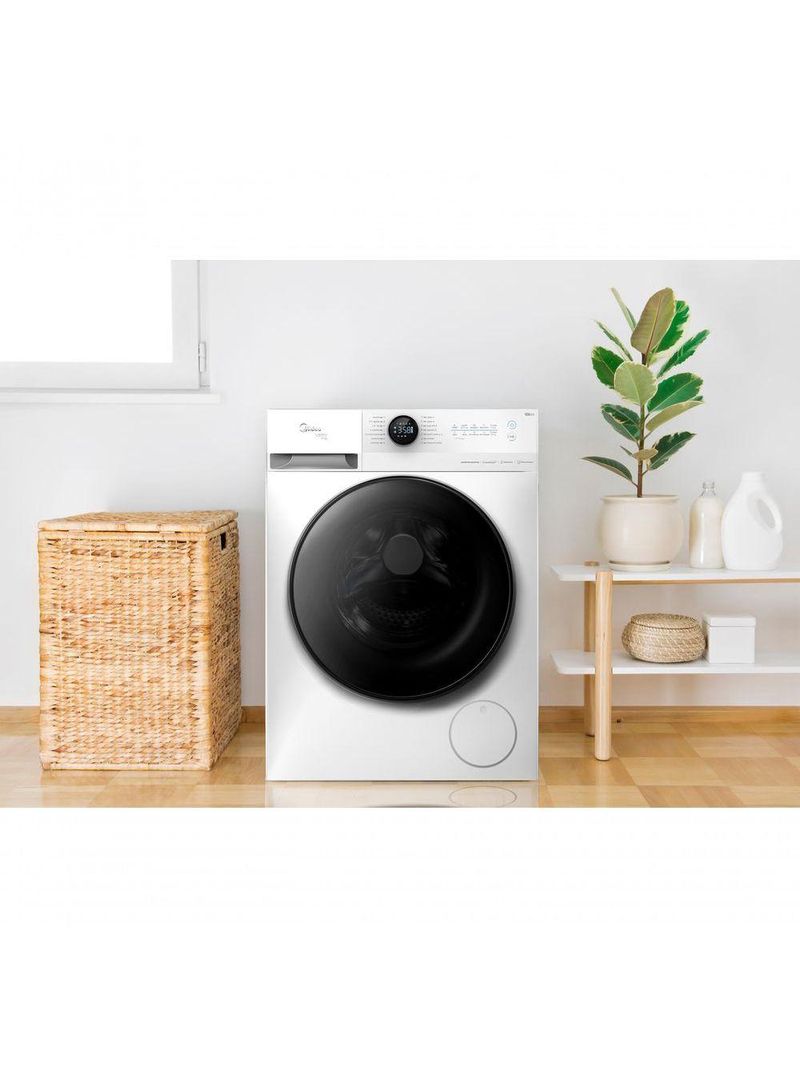 Máquina De Lavar Midea Healthguard MF200 11kg Smart Wi Fi E Comando De Voz Branca 110V