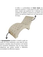 Recamier Divã Espreguiçadeira Para Sala Cliníca Aline Veludo Bege