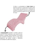 Recamier Divã Espreguiçadeira Para Sala Cliníca Aline Veludo Rosê