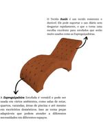 Recamier Divã Espreguiçadeira Para Sala Cliníca Aline Suede Terracota