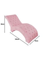 Recamier Divã Espreguiçadeira Para Sala Cliníca Aline Suede Rosê