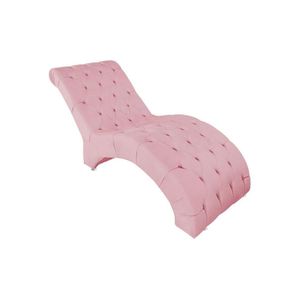 Recamier Divã Espreguiçadeira Para Sala Cliníca Aline Suede Rosê