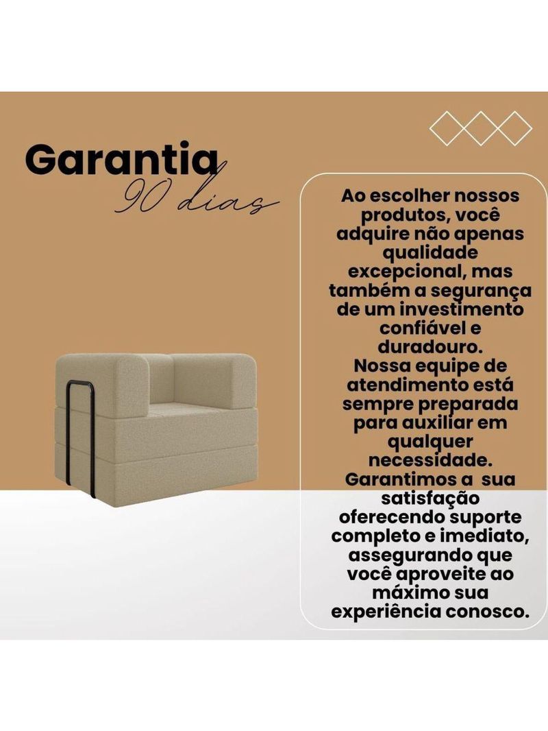 Poltrona Decorativa Berlim Modular Sala Linho Para Sala linho Cinza