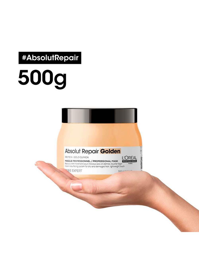 L'oréal professionnel absolut repair gold quinoa + protein - máscara light de tratamento