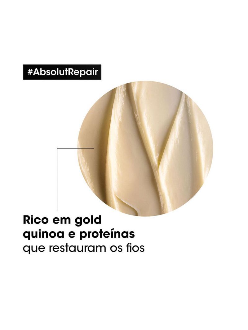 L'oréal professionnel absolut repair gold quinoa + protein - máscara de tratamento
