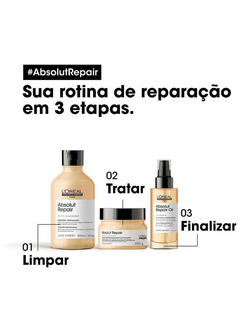 L'oréal professionnel absolut repair gold quinoa + protein - máscara de tratamento