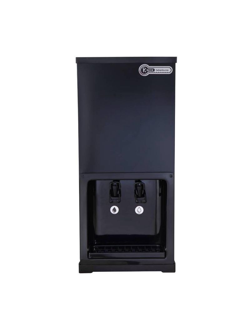 Bebedouro Industrial Mesa Knox 25L 1 Torneira Gelada 1 Torneira Natural Black 127V (KX02B-C NG 2T BK)