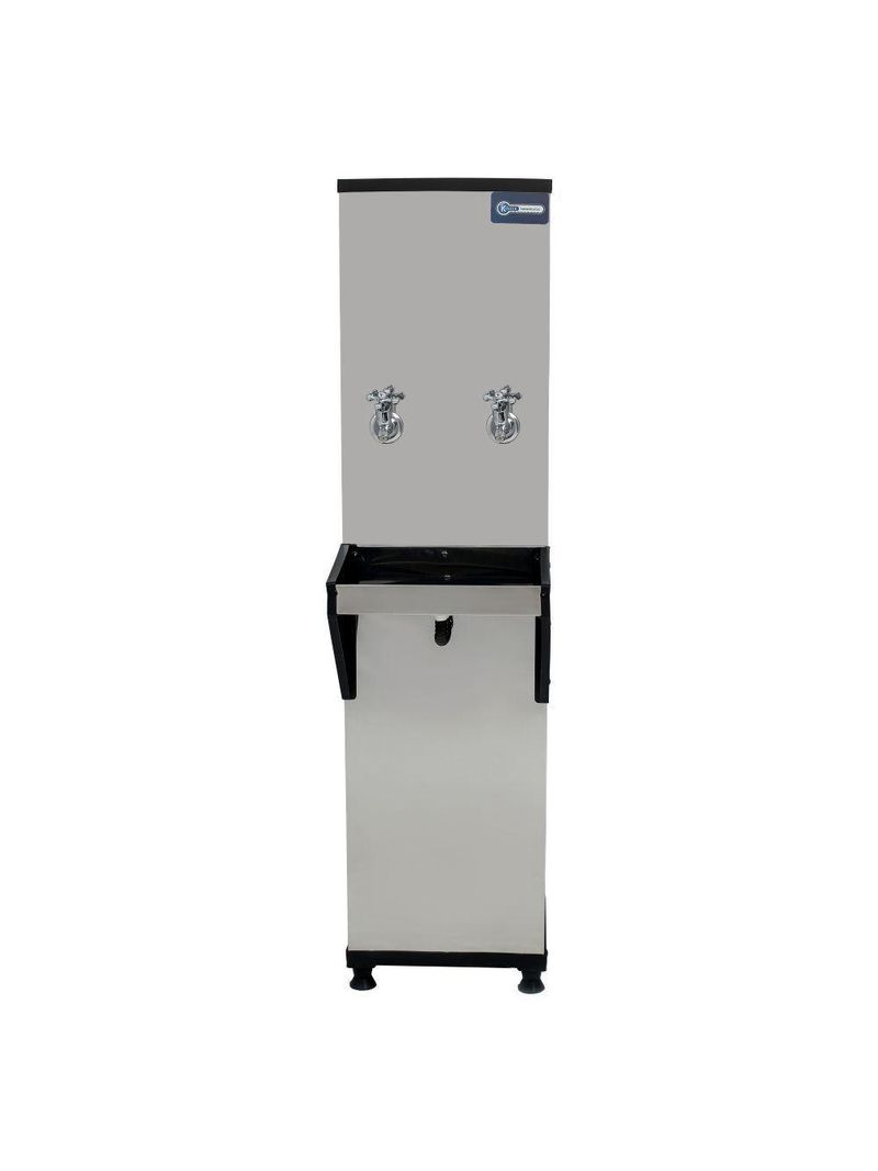 Bebedouro Industrial Coluna Knox 25L 2 Torneiras Geladas Inox 220V (KX02-D 2T)