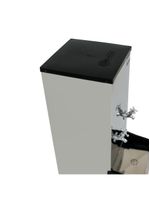 Bebedouro Industrial Coluna Knox 25L 2 Torneiras Geladas Inox 220V (KX02-D 2T)