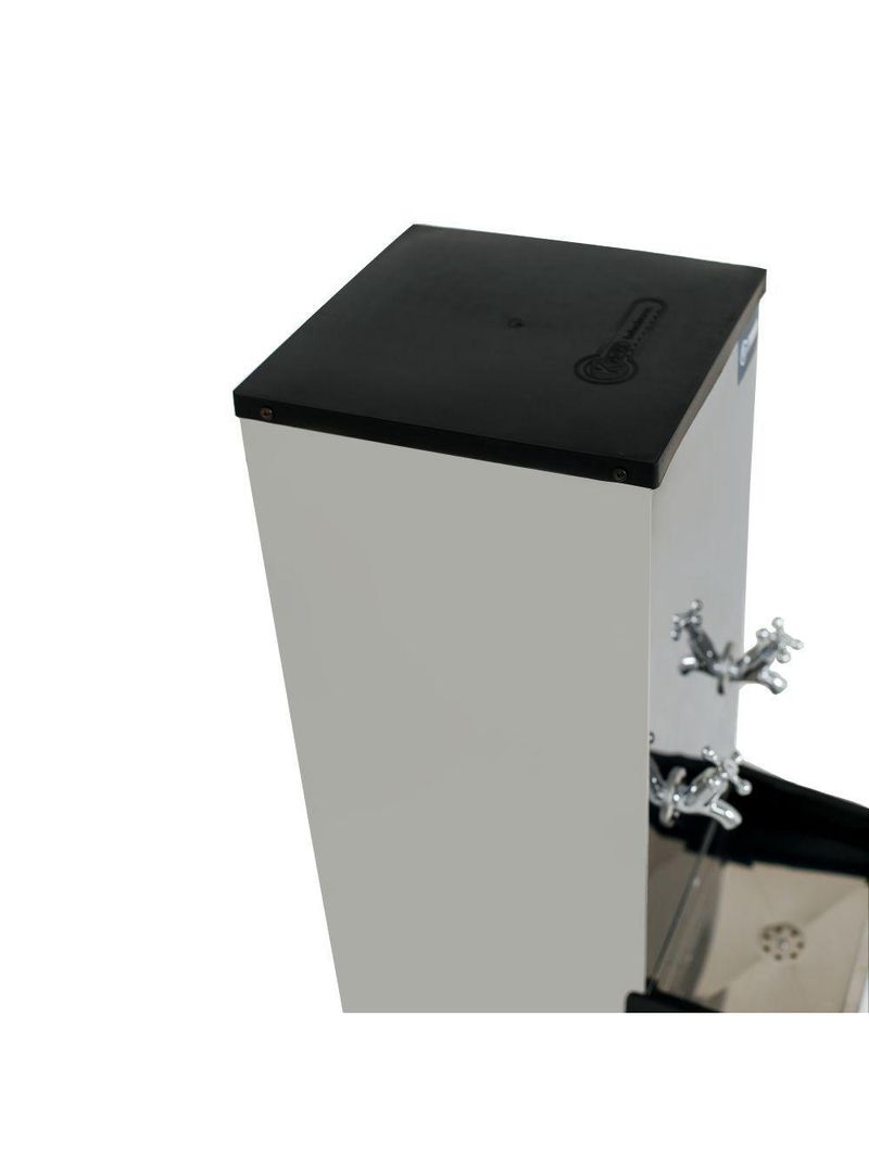 Bebedouro Industrial Coluna Knox 25L 2 Torneiras Geladas Inox 220V (KX02-D 2T)