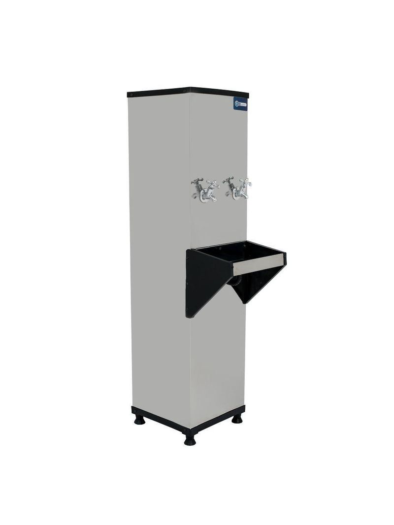 Bebedouro Industrial Coluna Knox 25L 2 Torneiras Geladas Inox 220V (KX02-D 2T)