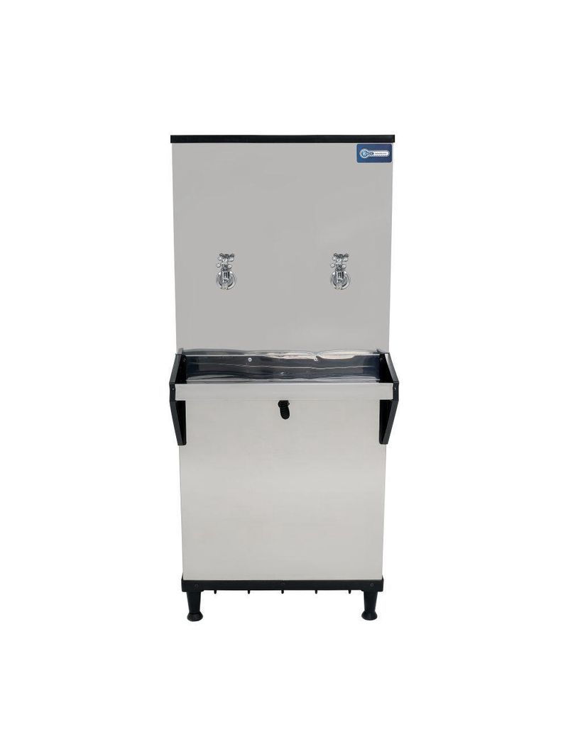 Bebedouro Industrial Coluna Knox 50L 1 Torneira Gelada 1 Torneira Natural Inox 127V (KX05-C NG 2T)