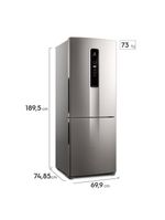 Geladeira Electrolux Inverter Frost Free Inverse 490L IB7S Inox 110V
