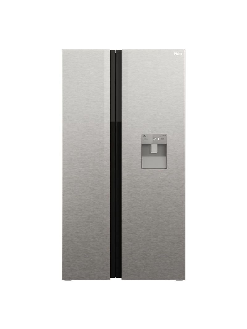 Geladeira Philco Frost Free Inverter Side By Side 486L PRF504ID Inox 220V