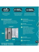 Geladeira Philco Frost Free Inverter Side By Side 486L PRF504ID Inox 220V