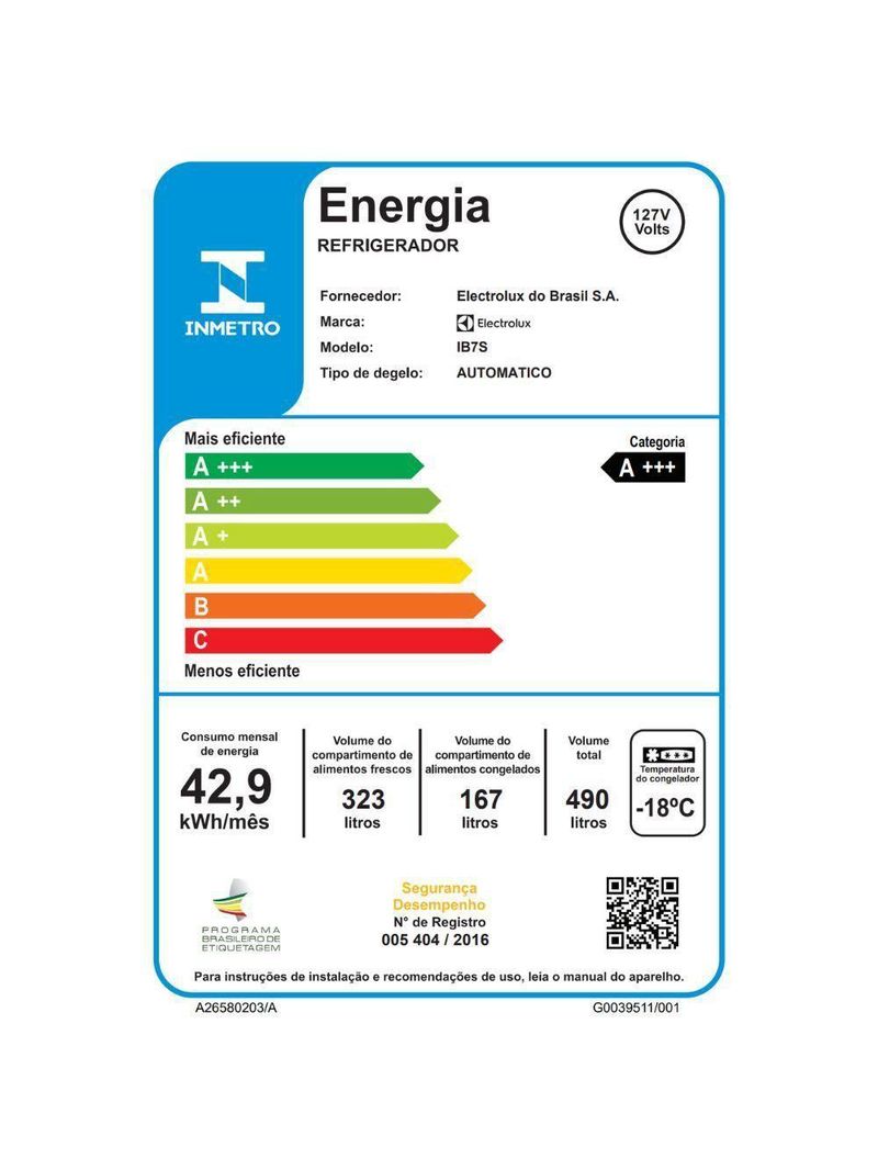 Geladeira Electrolux Inverter Frost Free Inverse 490L IB7S Inox 110V