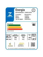 Geladeira Consul Frost Free Duplex 455L Tecnologia Inverter Branco 110V