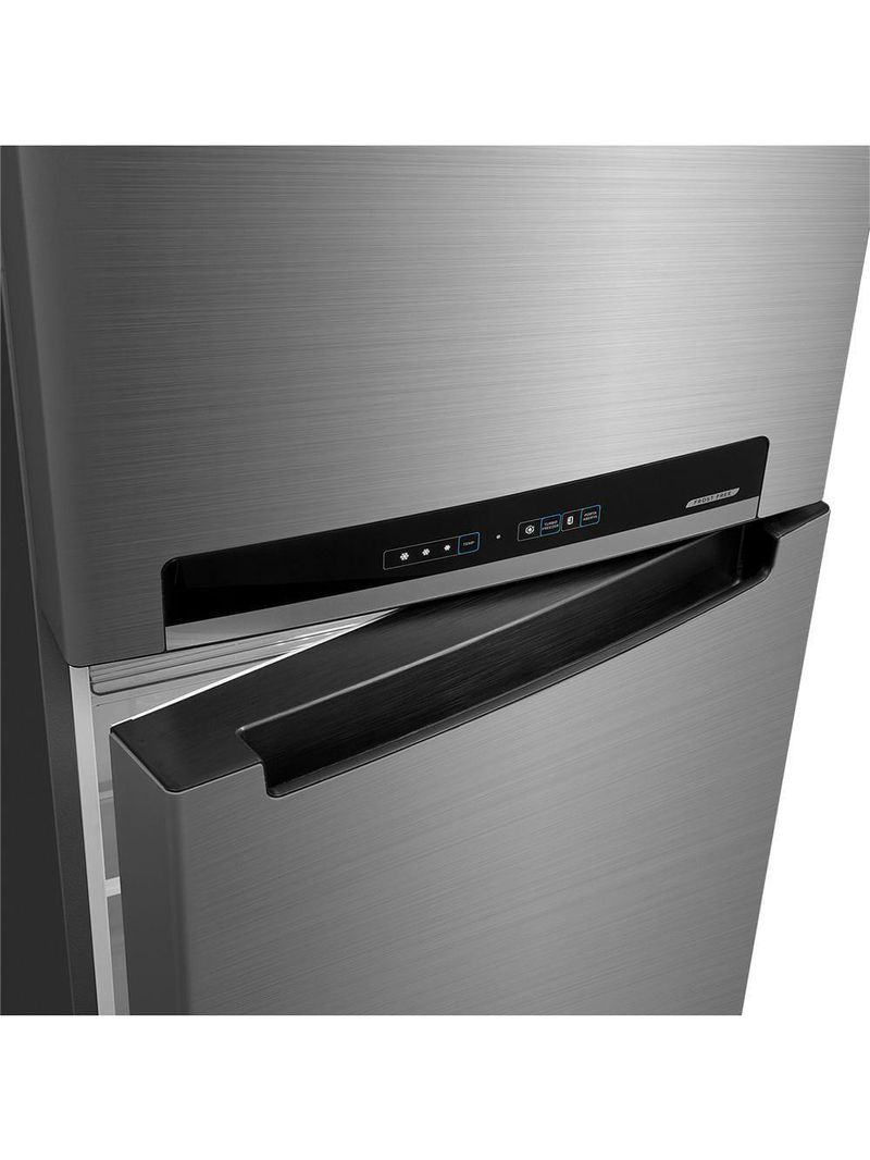 Geladeira Frost Free Duplex 394L Inverter Inox Midea MDRT533EVD462 220V