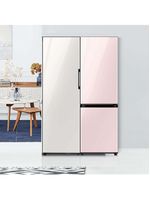 Painel Samsung Bespoke Em Vidro Bege Satin Beige 1door