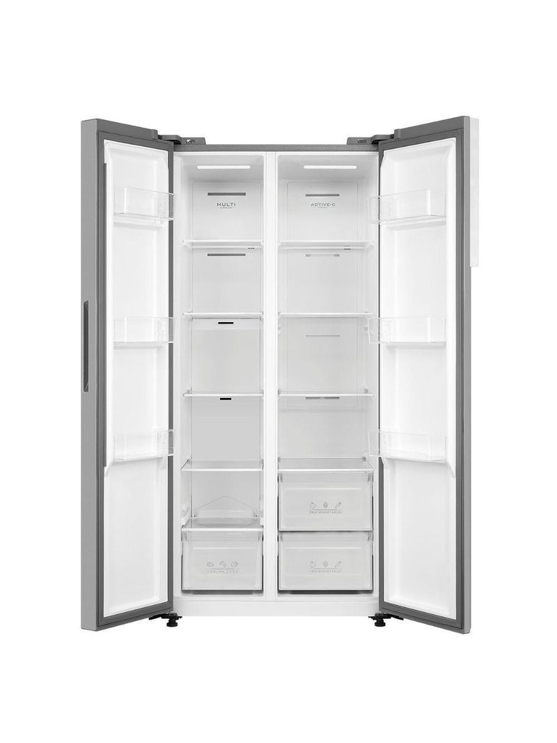 Geladeira Midea Side By Side Inverter 442L MDRS598FGA04 Inox By Side 110V