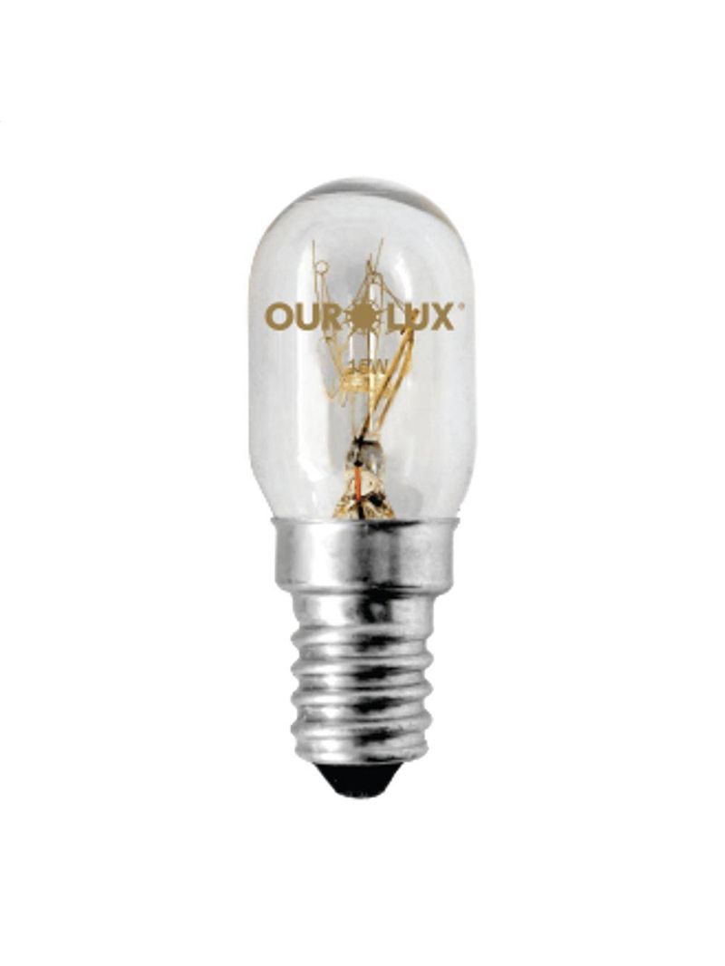 Lâmpada Incandescente Para Micro-ondas E Geladeira 15 Watts 220 Volts E14 - 02039 - Ourolux