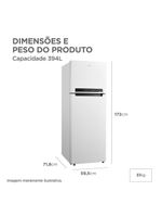 Geladeira Frost Free Duplex 394L Inverter Midea MDRT533EVD012 220V
