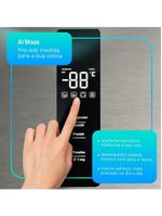 Geladeira Refrigerador HQ Frost Free Inverter Multidoor 426 Litros Inox HQ-426MDFF 110V