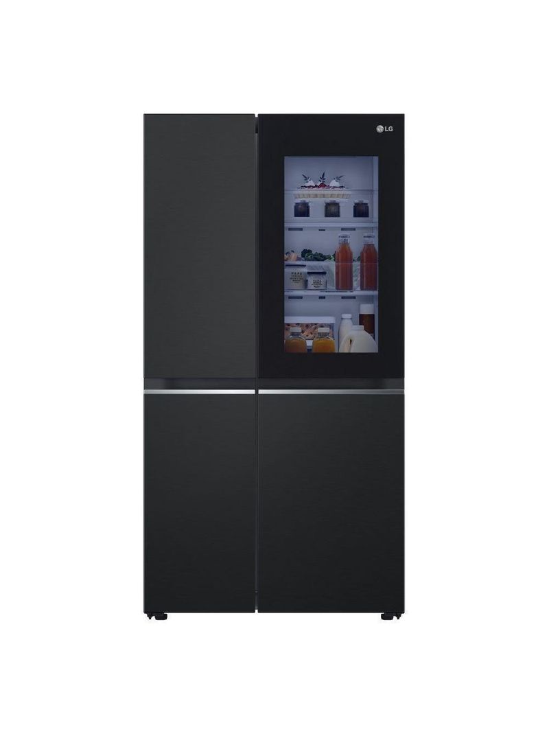 Geladeira LG Frost Free Side By Side Inverter 647L Instaview GC-V257SQV Preto 110V