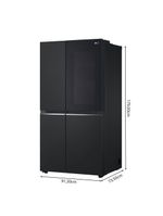 Geladeira LG Frost Free Side By Side Inverter 647L Instaview GC-V257SQV Preto 110V