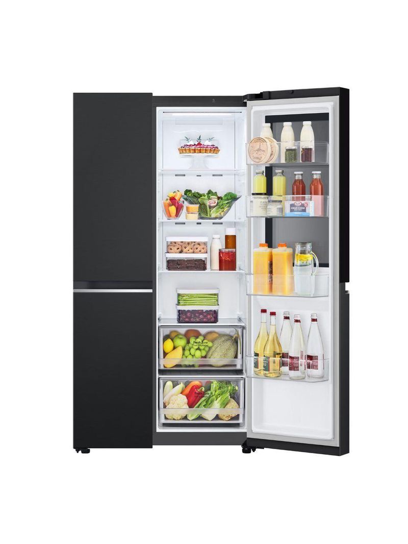 Geladeira LG Frost Free Side By Side Inverter 647L Instaview GC-V257SQV Preto 110V