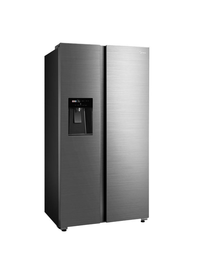 Geladeira Midea Side By Side Dispenser água E Gelo Inverter Inox 570L MDRS761MYD462 220V