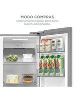 Geladeira Midea Side By Side Dispenser água E Gelo Inverter Inox 570L MDRS761MYD461 110V