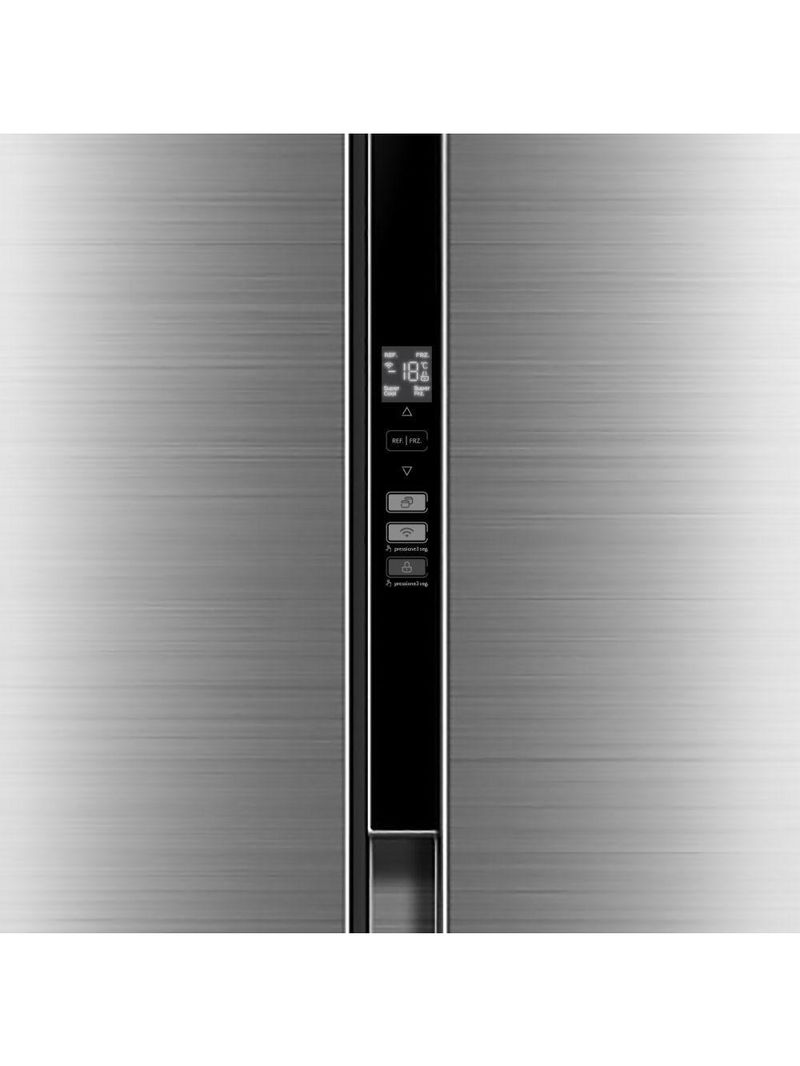 Refrigerador Midea Side By Side 442 Litros MDRS598 Inox 110V