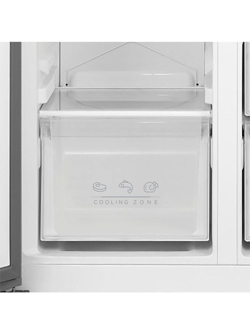 Refrigerador Midea Side By Side 442 Litros MDRS598 Inox 110V