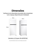 Geladeira LG Frost Free Inverter 395L Duplex Branca 110V