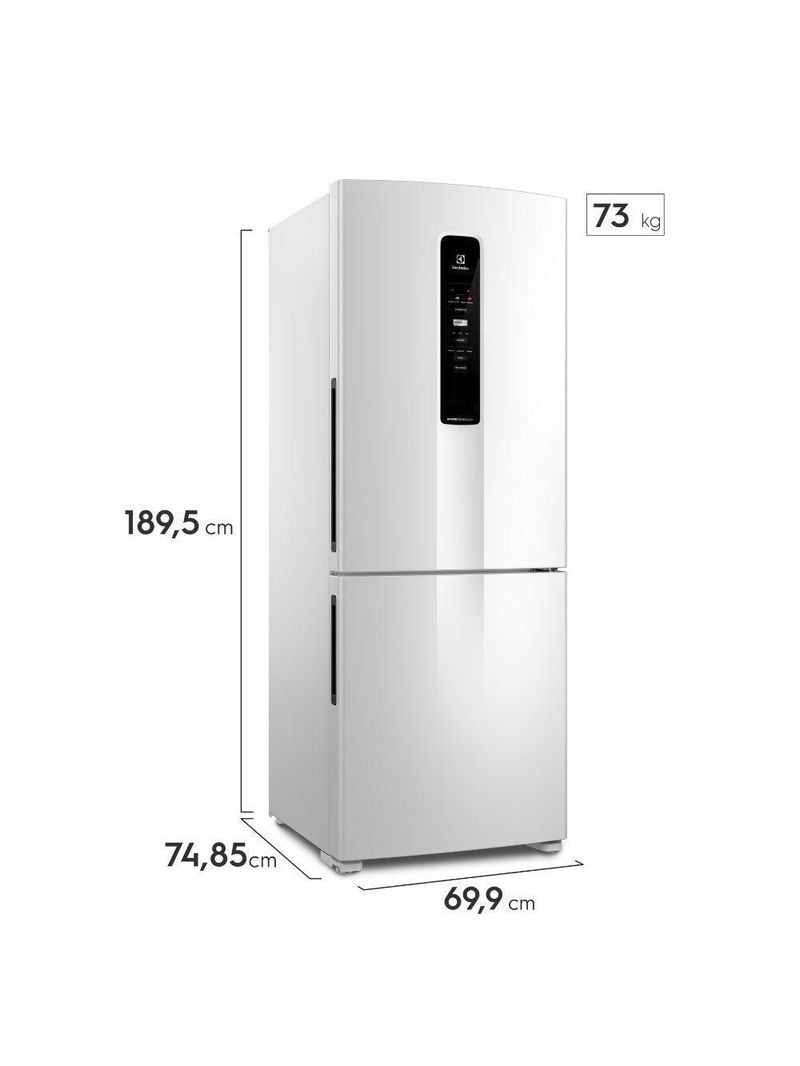 Geladeira Electrolux Inverter Frost Free Inverse 490L IB7 Branca 220V