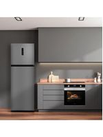 Geladeira Midea Frost Free Duplex 347L RT468MTA Inox 220V