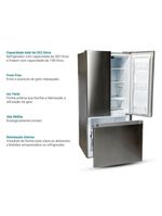 Geladeira Philco Eco Inverter Frost Free French Door 523L PRF53A Inox 110V