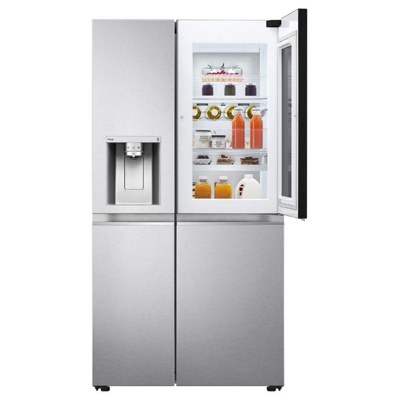 Geladeira LG Side by Side Craft Ice 598L InstaView Inverse Inox 110V GC-X257CSHS