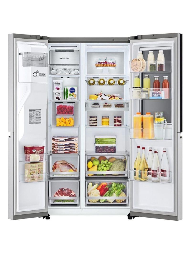 Geladeira LG Side by Side Craft Ice 598L InstaView Inverse Inox 110V GC-X257CSHS