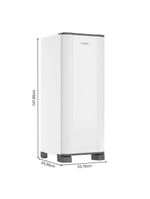Geladeira Esmaltec Cycle Defrost 1 Porta Inverter 245L ROC31 Pro Branca 110V