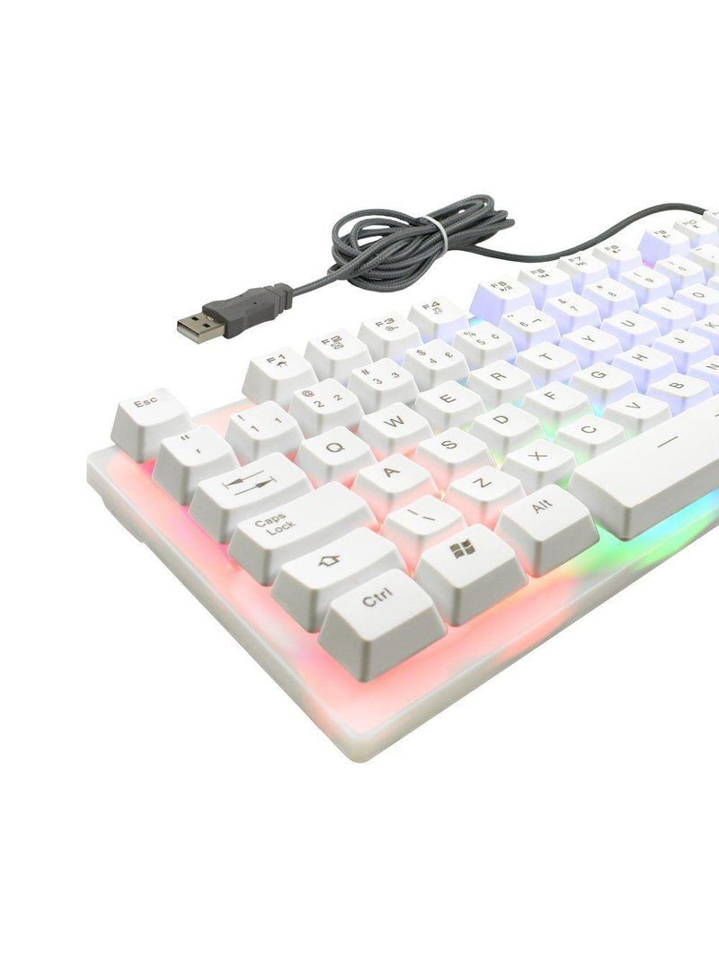 Teclado Gamer Evus Tc-10w Candy