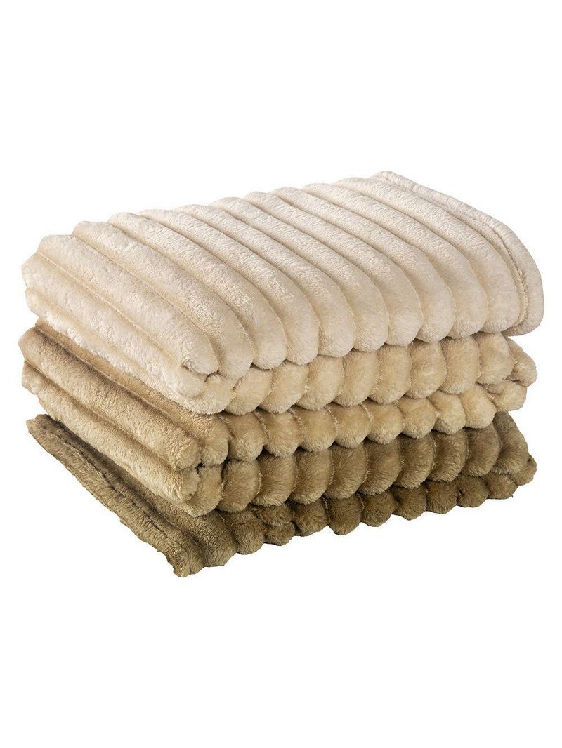 Cobertor Galaxy Queen Manta Ultrasoft  - Gold - Bege