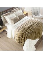 Cobertor Galaxy Queen Manta Ultrasoft  - Gold - Bege