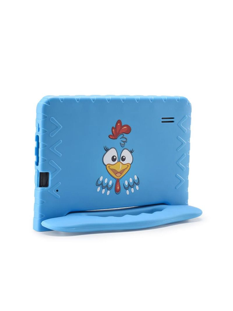 Tablet infantil galinha pintadinha com controle parental 4gb ram + 64gb + tela 7 pol + case + wi-fi + android 13 + quad core multi - nb419
