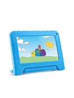 Tablet infantil galinha pintadinha com controle parental 4gb ram + 64gb + tela 7 pol + case + wi-fi + android 13 + quad core multi - nb419