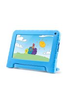 Tablet infantil galinha pintadinha com controle parental 4gb ram + 64gb + tela 7 pol + case + wi-fi + android 13 + quad core multi - nb419