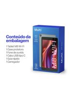 Tablet m8 wi-fi 6gb ram + 64gb + tela 8 pol + android 13 + octa-core multi - nb426