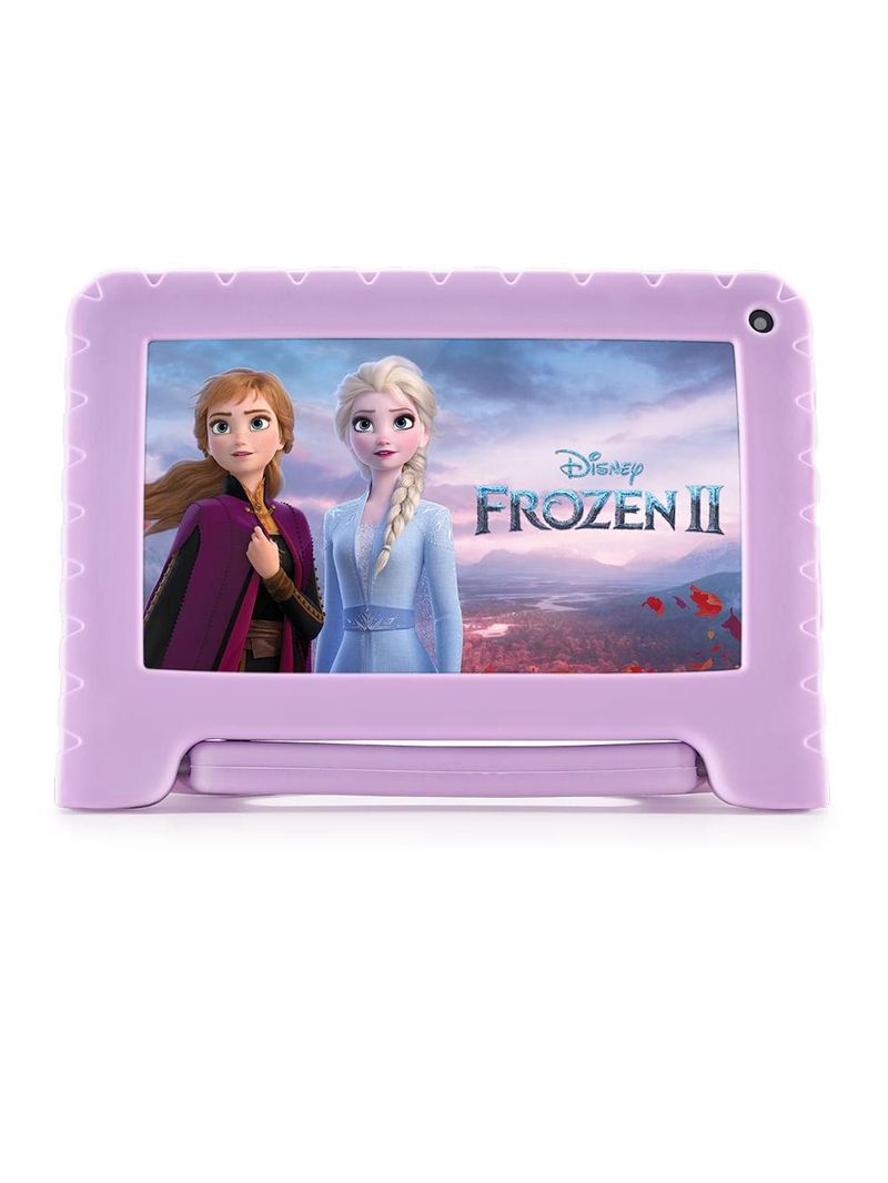 Tablet infantil frozen ii com controle parental 4gb ram + 64gb + tela 7 pol + case + wi-fi + android 13 + quad core multi - nb416